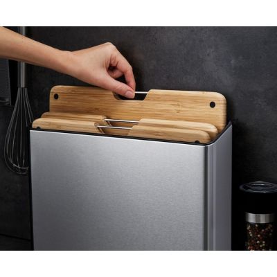 Joseph Joseph Folio zestaw desek do krojenia 3 szt w bloku beżowy-stal 60229