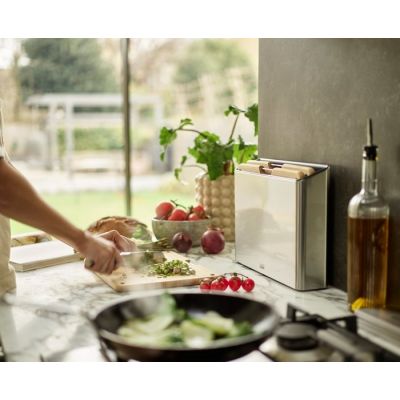 Joseph Joseph Folio zestaw desek do krojenia 3 szt w bloku beżowy-stal 60229