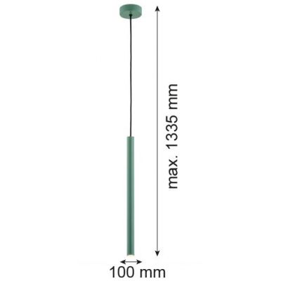 Argon Rio lampa wisząca 1x4,2W LED zielony 8333
