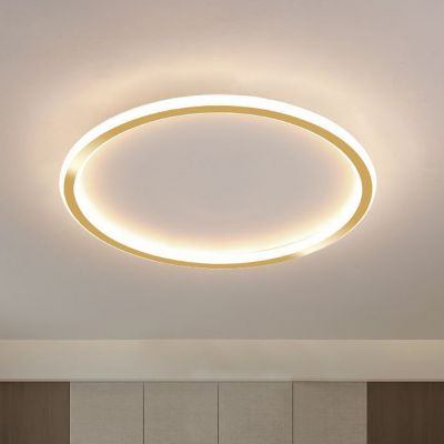Abigali Modern plafon 1x36W LED złoty/biały MD1803-R50-Y-G