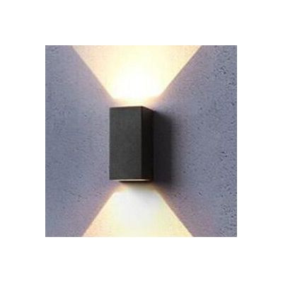 Abigali Modern kinkiet zewnętrzny 2x3W LED czarny KM2X3WW