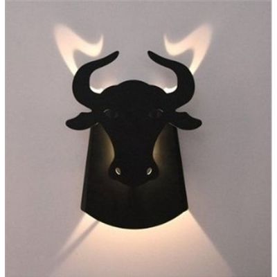 Abigali Origami Bull kinkiet 1x6W LED czarny BULL-B