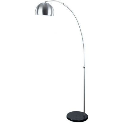 Abigali Home lampa stojąca 1x40W srebrna/czarna FLS-E27