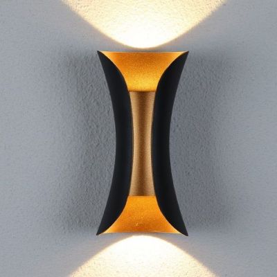 Abigali Black Gold kinkiet zewnętrzny 2x5W LED czarny/złoty KMG2X5WW