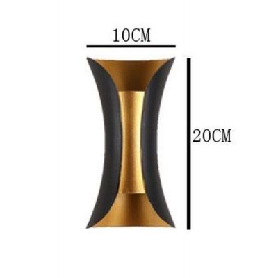Abigali Black Gold kinkiet zewnętrzny 2x5W LED czarny/złoty KMG2X5WW
