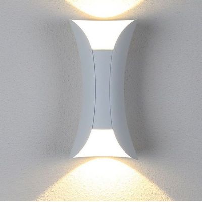 Abigali White kinkiet zewnętrzny 2x5W LED biały KMW2X5WW