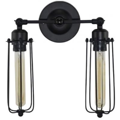 Abigali Retro kinkiet 2x8 W czarny ABIGALI-KRN2E27