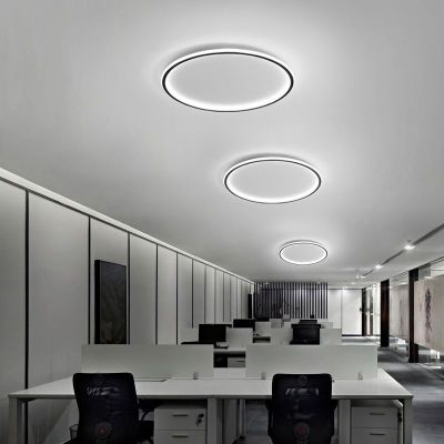 Abigali Modern plafon 1x36W LED czarny/biały MD1803-R50-Y