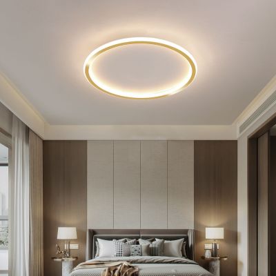 Abigali Modern plafon 1x36W LED złoty/biały MD1803-R50-Y-G