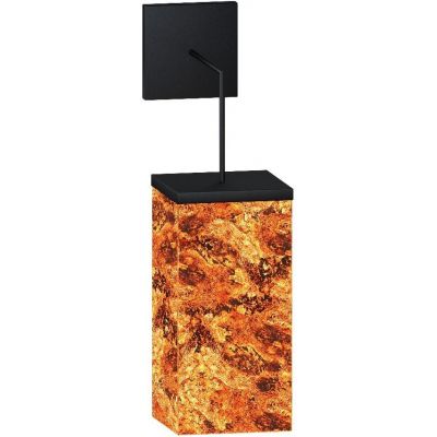 Abigali Marble Stone kinkiet 1x7W LED brązowy/czarny MWLS-6617-606R