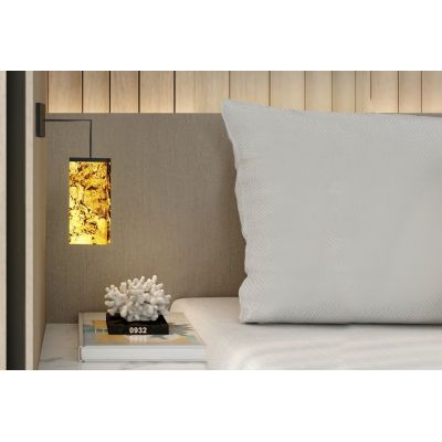 Abigali Marble Stone kinkiet 1x7W LED brązowy/czarny MWLS-6617-606R