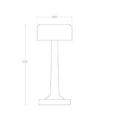 Abigali Glamour lampa stołowa 1x3 W złota ABIGALI-TL-USB-CCT-RS