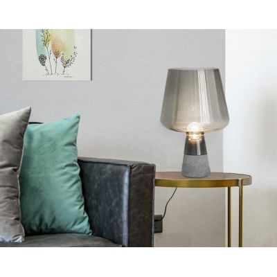 Abigali Goblet lampa stołowa 1x40W przydymiona/szara TLS-E14