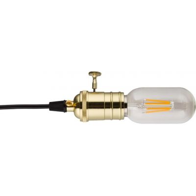Abigali Edison lampa wisząca 1x40W czarna/złota ZA-1