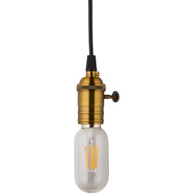 Abigali Edison lampa wisząca 1x40W czarna/mosiądz ZA-2