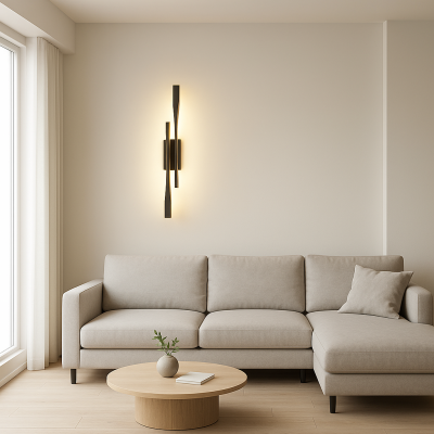 Abigali Vargo kinkiet 2x12 W czarny KSLVC