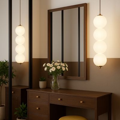 Abigali Pontti4 lampa wisząca 4x12 W złota-mleczna LWKM4