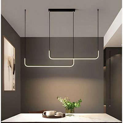 Abigali Nikon lampa wisząca 2x36 W czarna LWNN