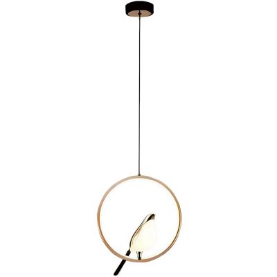 Abigali Bird lampa wisząca 1x18 W złota LWPB-OK