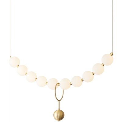 Abigali Pontti Big1 lampa wisząca 10x30 W złota-mleczna LWPON