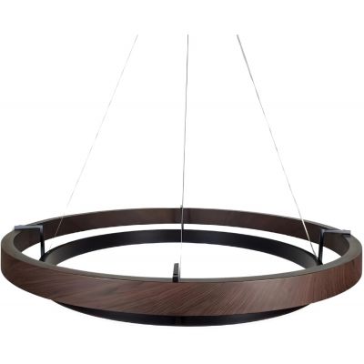 Abigali Plane lampa wisząca 1x38 W czarna-brązowa LWR-PLA