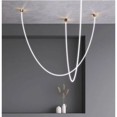 Abigali Skyline lampa wisząca 1x60 W złota LWSL-WW-3M