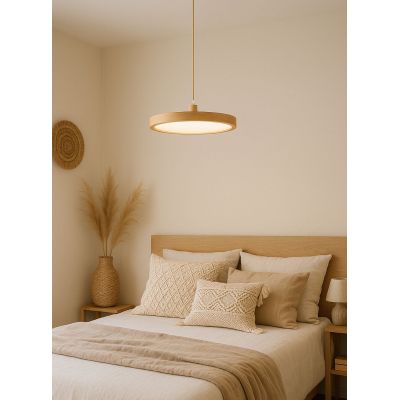 Abigali Woddy lampa wisząca 1x18 W drewno LWWOOD