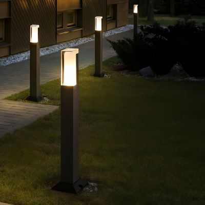 Abigali Gondor lampa stojąca zewnętrzna 1x10 W czarna SOGON