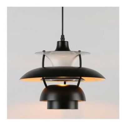 Abruzzo Retro lampa wisząca 1x20 W czarna ABR-APPLE-B