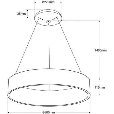 Abruzzo Royal lampa wisząca 1x40 W złota ABR-AZZAR-DG-CCT