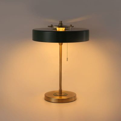 Abruzzo Bankierki lampa biurkowa 3x20 W zielona-złota ABR-BAQUERO