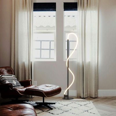 Abruzzo Spirali lampa stojąca 1x30 W czarna ABR-EOS-C-30W