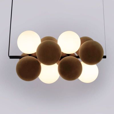 Abruzzo Vino lampa wisząca 4x12 W brązowa ABR-GRAPPA-H-B