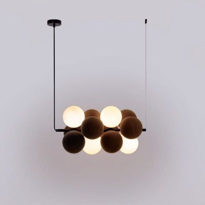 Abruzzo Vino lampa wisząca 4x12 W brązowa ABR-GRAPPA-H-B