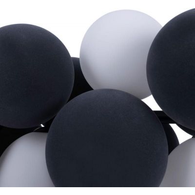 Abruzzo Vino lampa wisząca 4x12 W biała-czarna ABR-GRAPPA-H-S