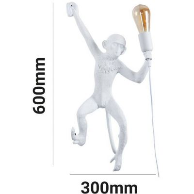 Abruzzo Monkey lampa wisząca 1x40 W biała ABR-KAR3-B