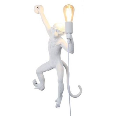 Abruzzo Monkey lampa wisząca 1x40 W biała ABR-KAR3-B