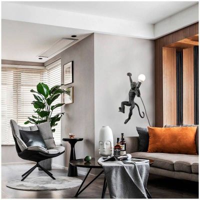 Abruzzo Monkey lampa wisząca 1x40 W czarna ABR-KAR3-C