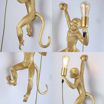 Abruzzo Monkey lampa wisząca 1x40 W złota ABR-KAR3-G