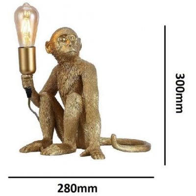 Abruzzo Monkey lampa stołowa 1x40 W złota ABR-KARD4-G