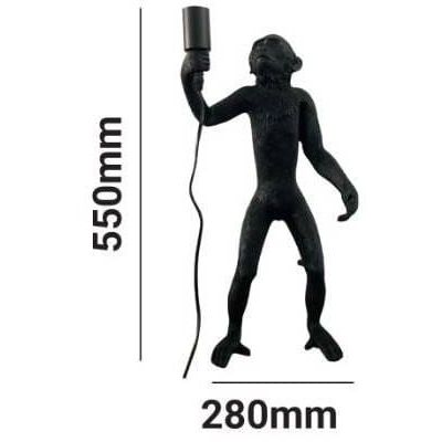 Abruzzo Monkey lampa stołowa 1x20 W czarna ABR-KARD5-C