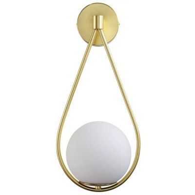 Abruzzo Milano kinkiet 1x20 W biały-złoty ABR-KMA-B