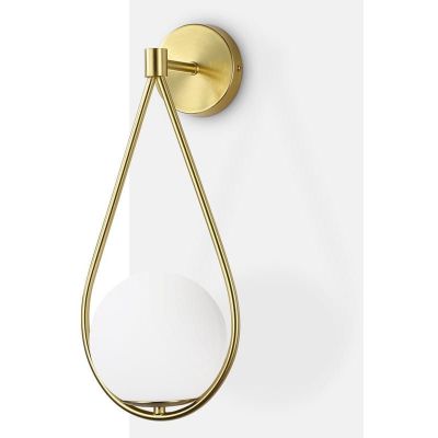 Abruzzo Milano kinkiet 1x20 W biały-złoty ABR-KMA-B