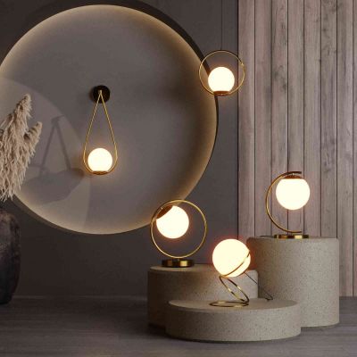 Abruzzo Milano kinkiet 1x20 W biały-złoty ABR-KMA-B