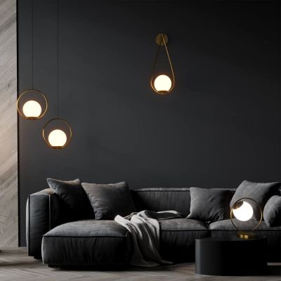 Abruzzo Milano kinkiet 1x20 W biały-złoty ABR-KMA-B