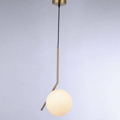 Abruzzo Milano lampa wisząca 1x20 W biała-złota ABR-KMT-B