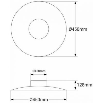 Abruzzo Retro kinkiet 1x12 W czarny ABR-KO12W-B