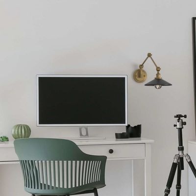 Abruzzo Retro kinkiet 1x20 W czarny-złoty ABR-KRNW-GB