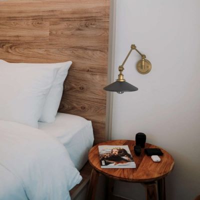 Abruzzo Retro kinkiet 1x20 W czarny-złoty ABR-KRNW-GB