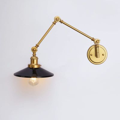 Abruzzo Retro kinkiet 1x20 W czarny-złoty ABR-KRNW-GB